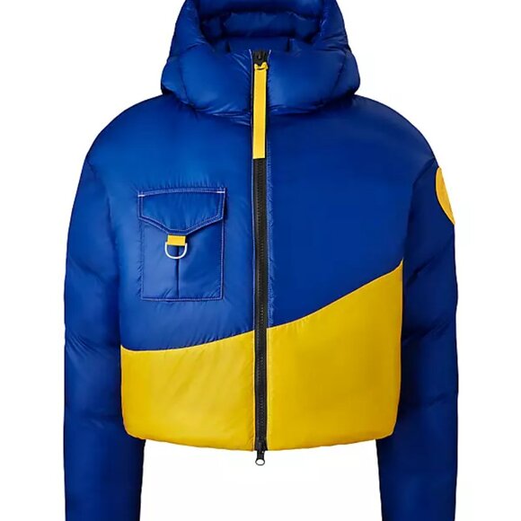 Canada Goose Pyer Moss Reversible Crop Wave Puffer XS NWT - Picture 3 of 10